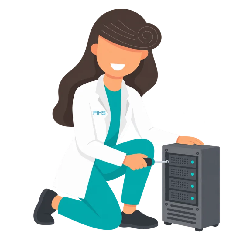 Mariam maintaining a server — PIMS deployment and integrations